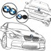 Emblema Dianteiro Bmw  1 F20 7288752-04